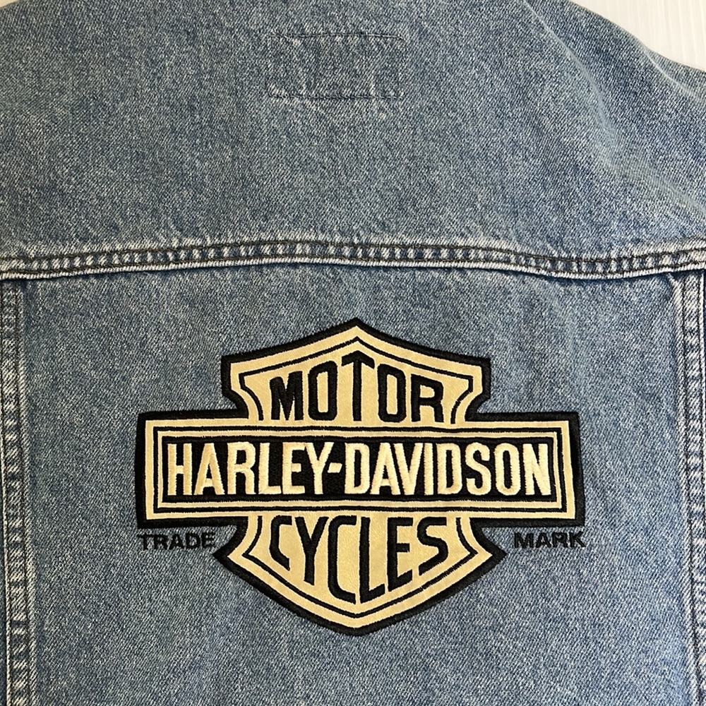 Harley Davidson Motorcycle Beige Patch Vintage Je… - image 4